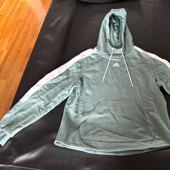 Women's Large Teal Adidas Athletic Sweatshirt - Picture 2 of 8